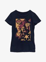 Star Wars Obi-Wan Kenobi Split Panels Youth Girls T-Shirt