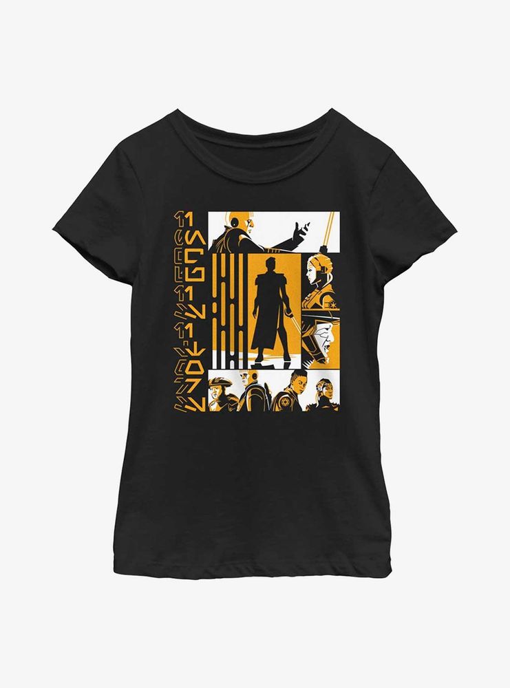 Star Wars Obi-Wan Kenobi Republic Panel Youth Girls T-Shirt