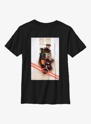Star Wars Obi-Wan Kenobi Character Poster Youth T-Shirt