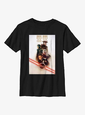 Star Wars Obi-Wan Kenobi Character Poster Youth T-Shirt