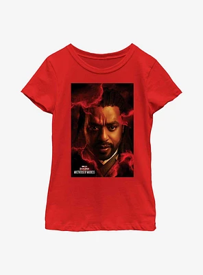 Marvel Doctor Strange The Multiverse Of Madness Mordo Poster Youth Girls T-Shirt