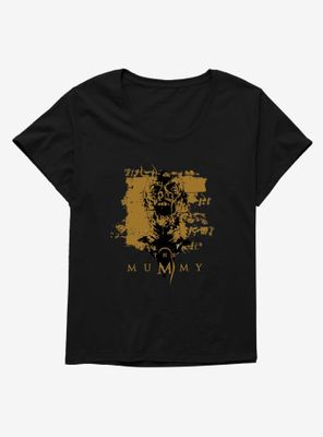 The Mummy Distressed Hieroglyphics Womens T-Shirt Plus