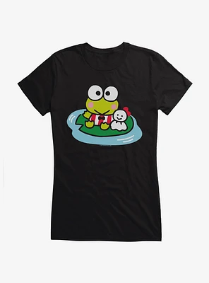 Keroppi & Teru Sitting Girls T-Shirt