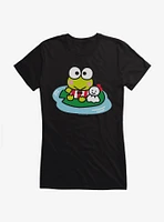 Keroppi & Teru Sitting Girls T-Shirt