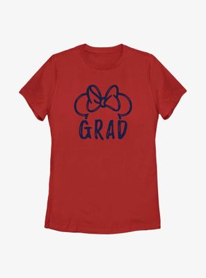 Disney Minnie Mouse Grad Ears Womens T-Shirt