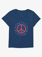 Protect Elderly Peace Girls T-Shirt Plus