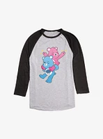 Care Bears Cheer and Grump Piggyback Ride Raglan