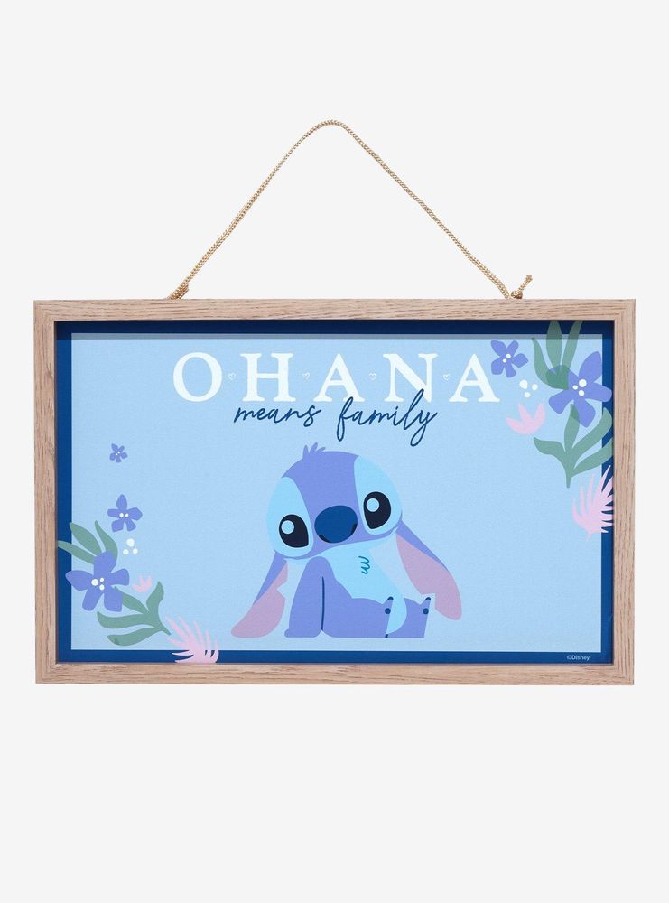 Disney Lilo and Stitch Ohana Means Family Floral