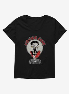 Betty Boop Zombie Love Street Grate Womens T-Shirt Plus