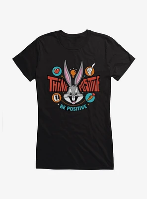 Looney Tunes Bugs Bunny Be Positive Girls T-Shirt