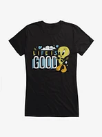 Looney Tunes Tweety Life Is Good Girls T-Shirt