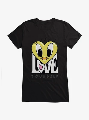 Looney Tunes Tweety Love Yourself Girls T-Shirt