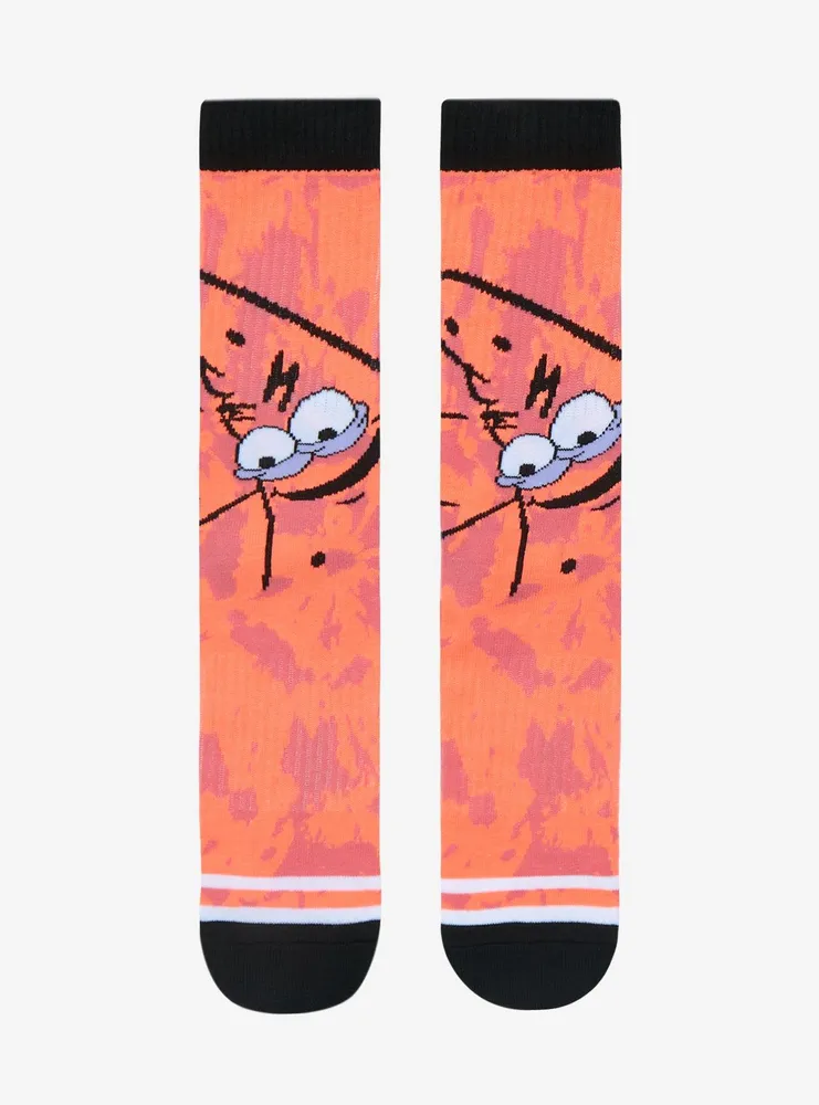 SpongeBob SquarePants Face Glow-In-The-Dark Crew Socks