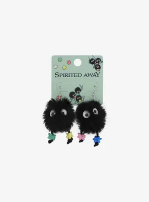 Studio Ghibli Spirited Away Soot Sprite Fuzzy Drop Earrings