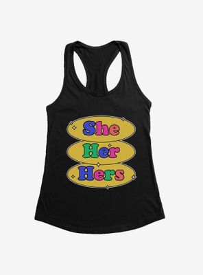Pride Pronouns She Her Hers Tank Top