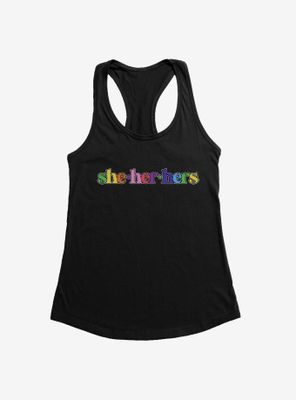 Pride She Her Hers Pronouns Tank Top