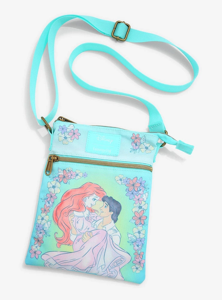 Loungefly Disney The Little Mermaid Ariel & Eric Passport Crossbody Bag