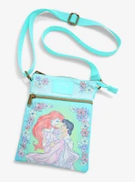 Loungefly Disney The Little Mermaid Ariel & Eric Passport Crossbody Bag