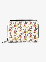 Loungefly Disney Mickey Mouse Poses Mini Zipper Wallet