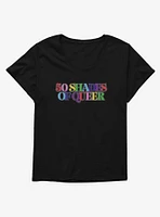 Pride 50 Shades Of Queer T-Shirt Plus