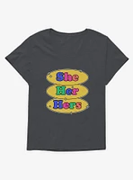 Pride Pronouns She Her Hers T-Shirt Plus