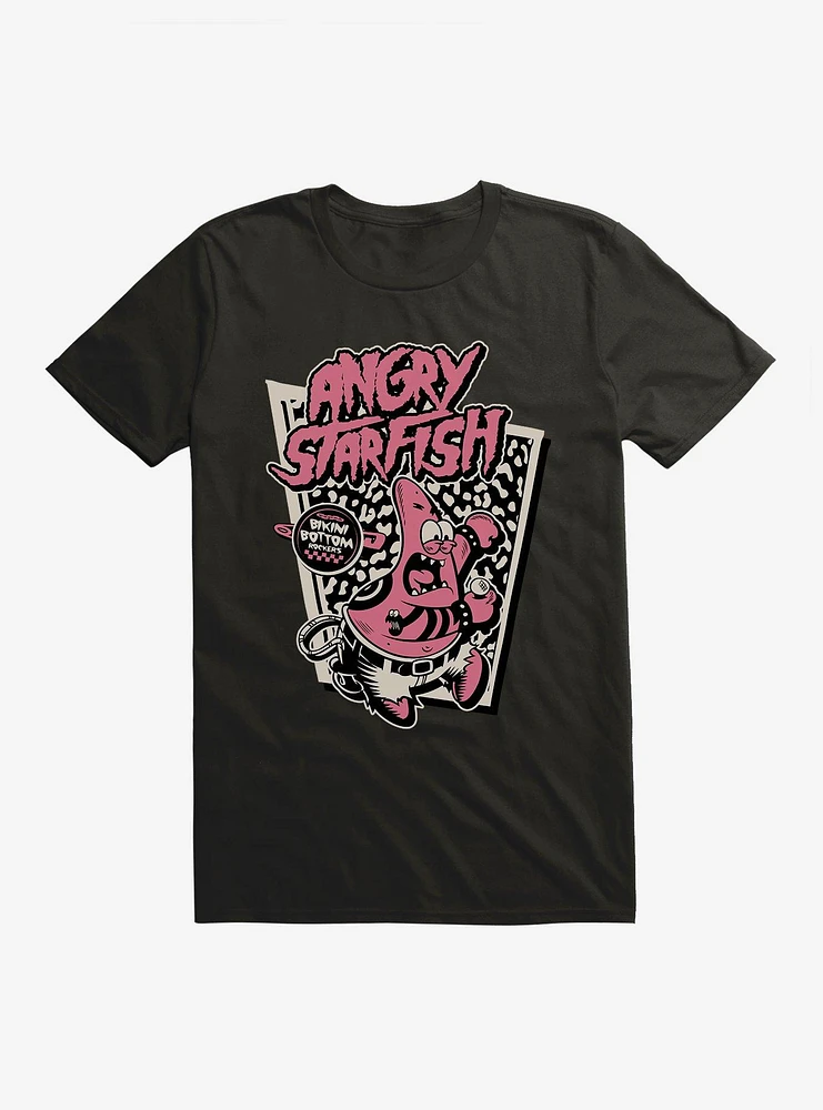 SpongeBob SquarePants Punk Angry Starfish Patrick T-Shirt