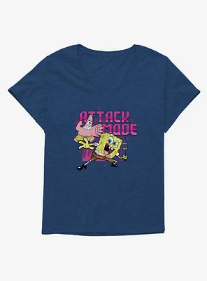 SpongeBob SquarePants Attack Mode Girls T-Shirt Plus