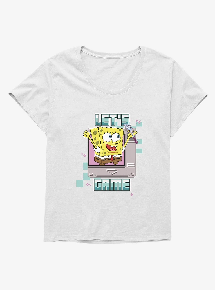 SpongeBob SquarePants Lets Game Spatula Girls T-Shirt Plus