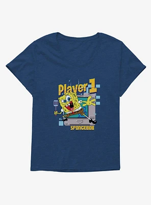 SpongeBob SquarePants Player 1 Girls T-Shirt Plus