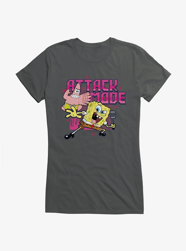 SpongeBob SquarePants Attack Mode Girls T-Shirt