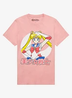 Sailor Moon Pink Usagi Boyfriend Fit Girls T-Shirt