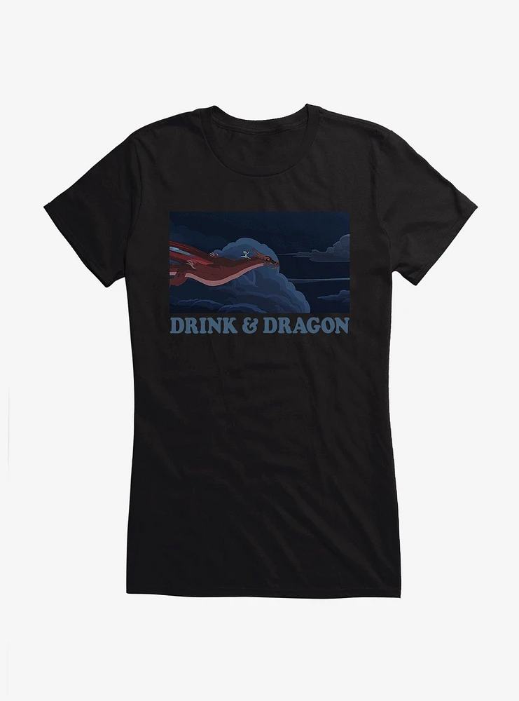 Rick And Morty Drink Dragon Girls T-Shirt