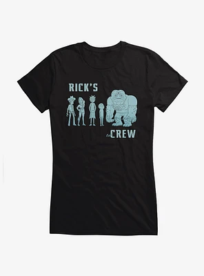 Rick And Morty Rick's Crew Girls T-Shirt