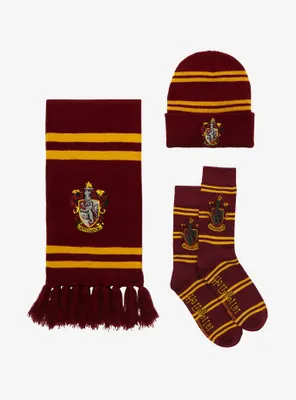 Harry Potter Gryffindor Crest Scarf Set
