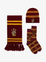 Harry Potter Gryffindor Crest Scarf Set