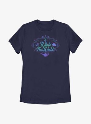 Disney Aladdin 30th Anniversary A Whole New World Womens T-Shirt