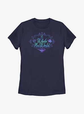 Disney Aladdin 30th Anniversary A Whole New World Womens T-Shirt
