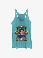 Disney Aladdin 30th Anniversary Jasmine Badge Womens Tank Top