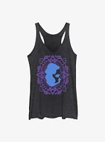 Disney Aladdin 30th Anniversary Jasmine Flower Frame Silhouette Womens Tank Top