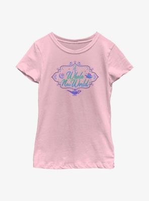 Disney Aladdin 30th Anniversary A Whole New World Youth Girls T-Shirt
