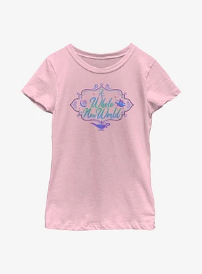 Disney Aladdin 30th Anniversary A Whole New World Youth Girls T-Shirt