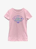 Disney Aladdin 30th Anniversary A Whole New World Youth Girls T-Shirt