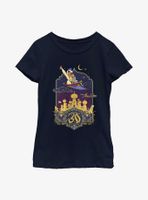 Disney Aladdin 30th Anniversary & Jasmine Flying Carpet Youth Girls T-Shirt