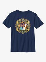 Disney Aladdin 30th Anniversary Group Together Framed Youth T-Shirt
