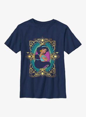 Disney Aladdin 30th Anniversary Jasmine Badge Youth T-Shirt