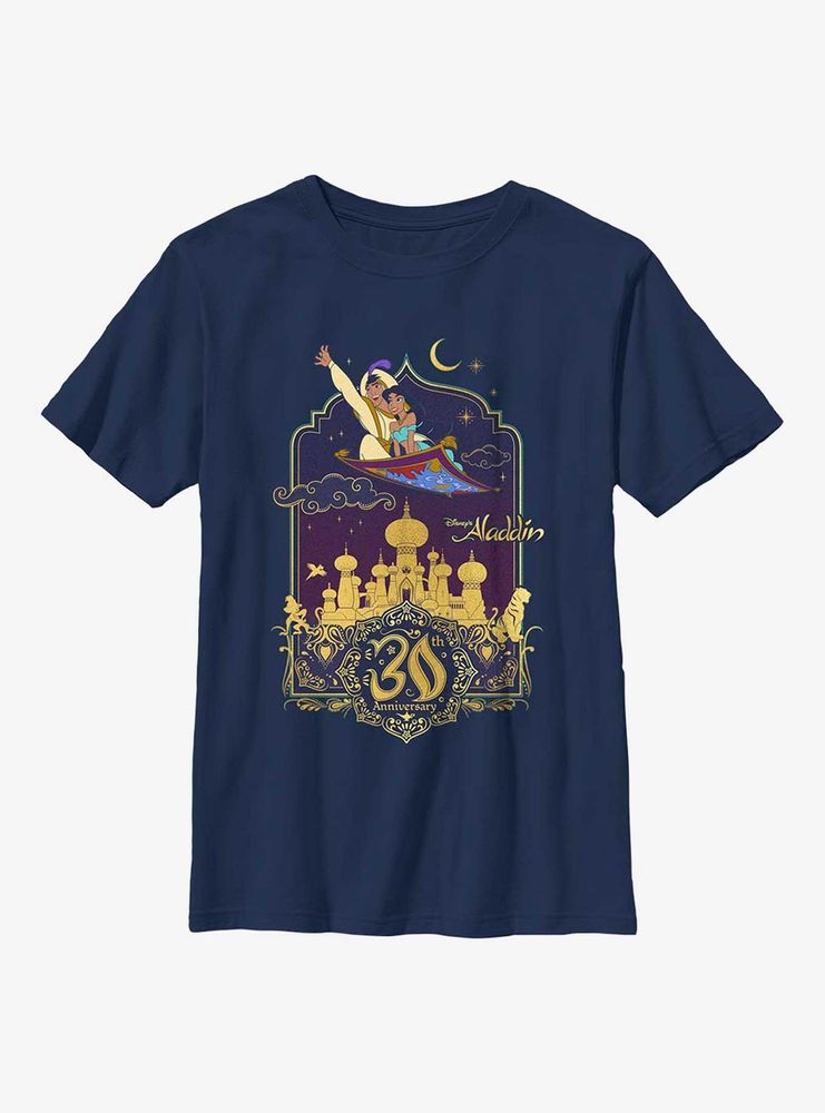 Disney Aladdin 30th Anniversary & Jasmine Flying Carpet Youth T-Shirt