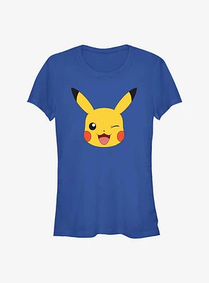 Pokemon Pikachu Big Face Girls T-Shirt
