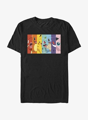 Pokemon Rainbow Faces T-Shirt