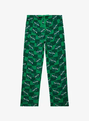 Harry Potter Slytherin House Crest Checkered Sleep Pants - BoxLunch Exclusive