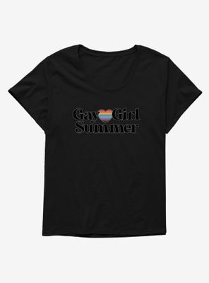 Pride Gay Girl Summer Womens T-Shirt Plus